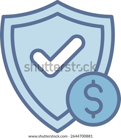 Shield Filled Blue Tone Icon