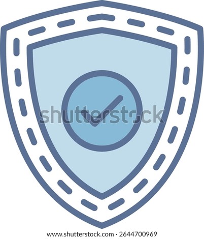 Shield Filled Blue Tone Icon