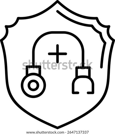 Shield Filled Style Icon Design