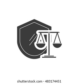 shield with finance icon vector illustration design