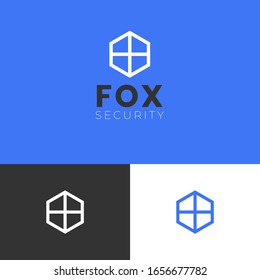 Concepto de diseño del logotipo del escudo. Vector para empresas. Eps 10 de moda