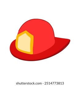 shield firefighter helmet cartoon. visor headgear, emergency flame, heat impact shield firefighter helmet sign. isolated symbol vector illustration