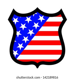 Shield flag