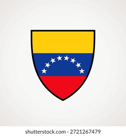 Escudo com bandeira da Venezuela