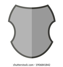 shield flat design illustration. emblem template vector design