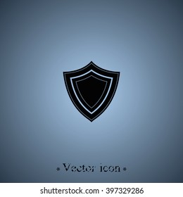 Shield flat icon.