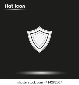 Shield flat icon.