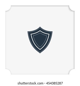Shield flat icon.