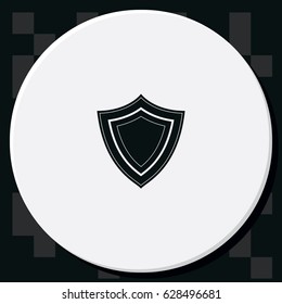 Shield flat icon.