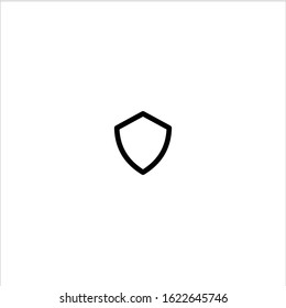 Shield flat icon- vector illustration