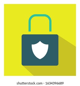 Shield flat icon vector - ui icon vector 
