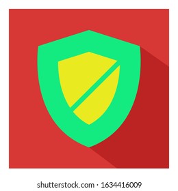 Shield flat icon vector - ui icon vector