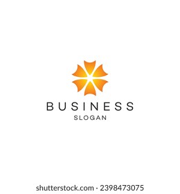 Shield flower security  business logo design 