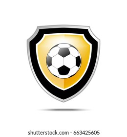shield football or soccer vector