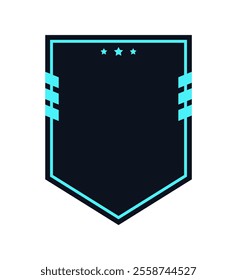 Shield frame vector illustration. Defense design concept.