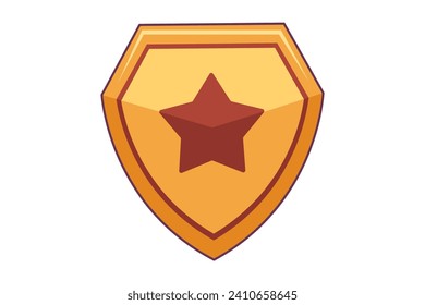 Pegatina de juego funcional Escudo