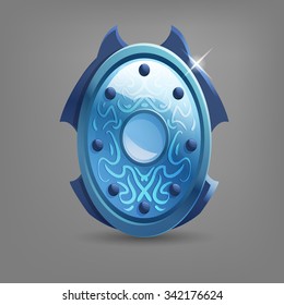 Shield for game. Vector illustration.