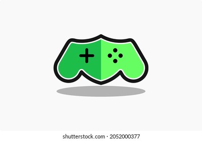 Shield Gaming Player Green Vector Logo Icon Esport