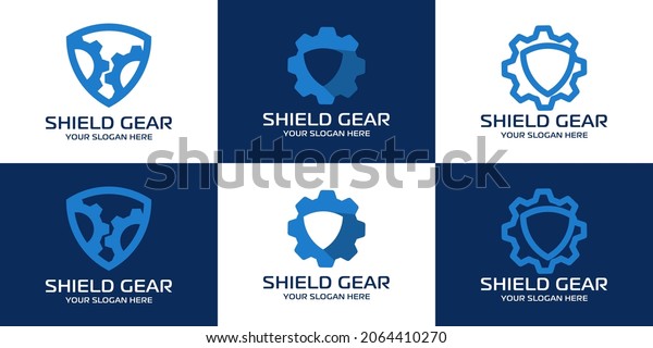 shield gear inspiration logo\
set
