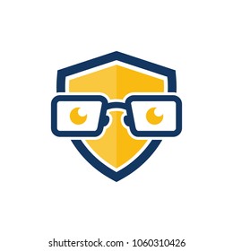 Shield Geek Logo Icon Design