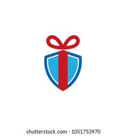 Shield Gift Logo Icon Design