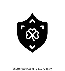 Shield Glyph Icon. Shield Icon