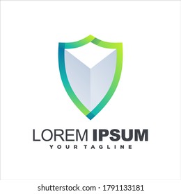 diseño del logotipo de color de gradiente de pantalla