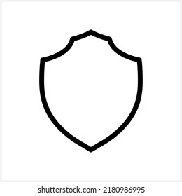 Shield, guard icon isolated. Doodle clipart. Vector stock illustration. EPS 10
