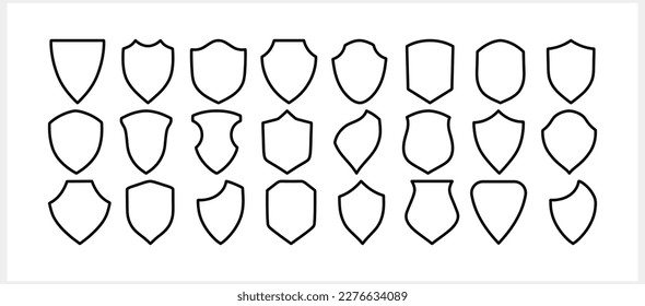 Shield, guard icon isolated. Sketch filled flat sign. Vector stock illustration. EPS 10