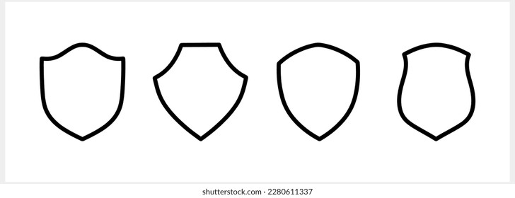 Shield, guard icon isolated. Sketch filled flat sign. Vector stock illustration. EPS 10