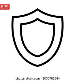 Shield, guard icon vector, filled flat sign, solid pictogram isolated on white. Symbol, logo illustration. Pixel perfect