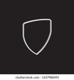 Shield, guard icon vector, filled flat sign. Symbol  logo illustration.