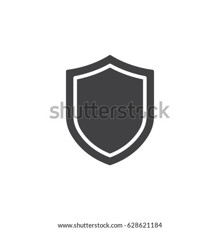 Shield, guard icon vector, filled flat sign, solid pictogram isolated on white. Symbol, logo illustration. Pixel perfect