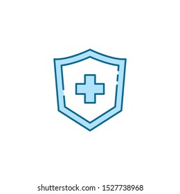 Shield, guard icon vector illustration