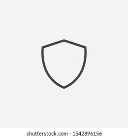 Shield, guard icon vector, shield linear logo illustration, Shield Line Icon in trendy style, Shield icon vector, Safe and protect logo design icon