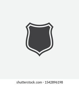 Shield, guard icon vector, shield linear logo illustration, Shield Line Icon in trendy style, Shield icon vector, Safe and protect logo design icon
