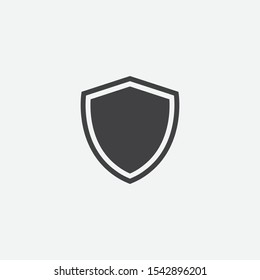 Shield, guard icon vector, shield linear logo illustration, Shield Line Icon in trendy style, Shield icon vector, Safe and protect logo design icon