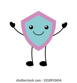 shield guard kawaii character