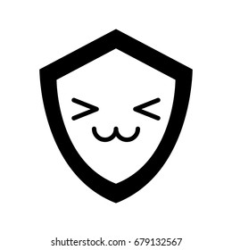 shield guard kawaii character