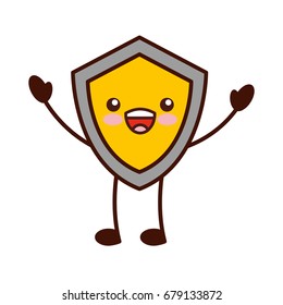 shield guard kawaii character