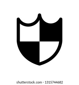 Shield Guard Line Icon Vector