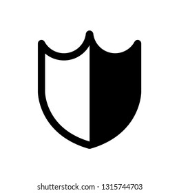 Shield Guard Line Icon Vector