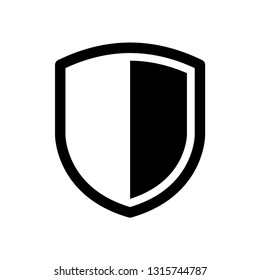 Shield Guard Line Icon Vector Stock Vector (Royalty Free) 1315744787