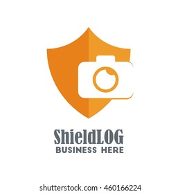Shield Guard logo design vector. Security, Protection, Key, Look