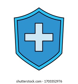 seguridad protección protección protección seguridad aislamiento icono ilustración vectorial