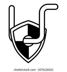 shield guard with worm virus and circuit electric