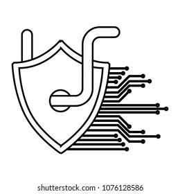 shield guard with worm virus and circuit electric