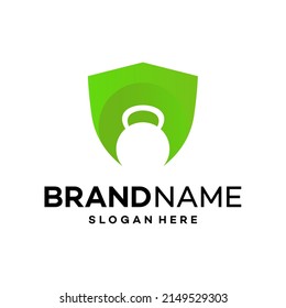 Shield gym Logo Design Template Illustration Vector
