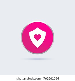 shield and heart icon