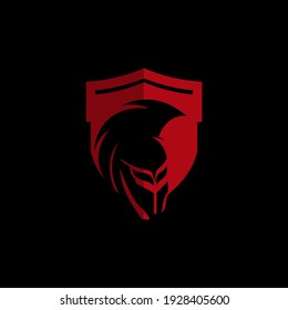 shield and helmet of the Spartan warrior symbol, emblem.EPS 10